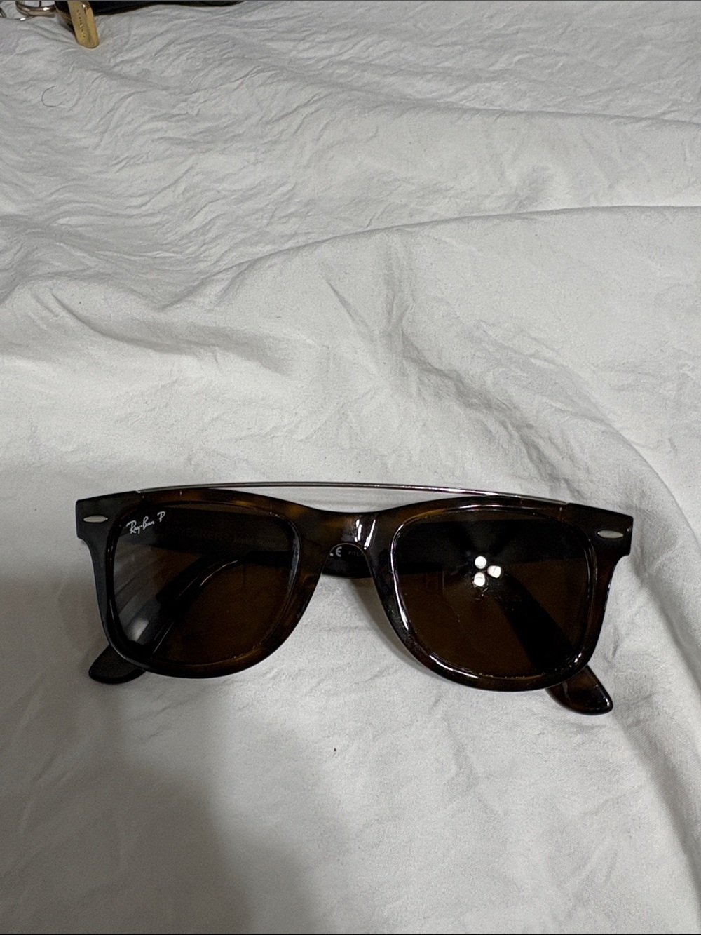 Ray-Ban Tortoise Frame Sunglasses with Brown Lenses